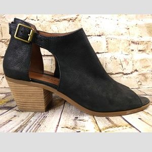 Lucky Brand Black Ankle Booties